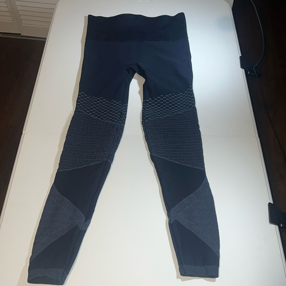 Spanx Look at me Now Black Moto Leggings